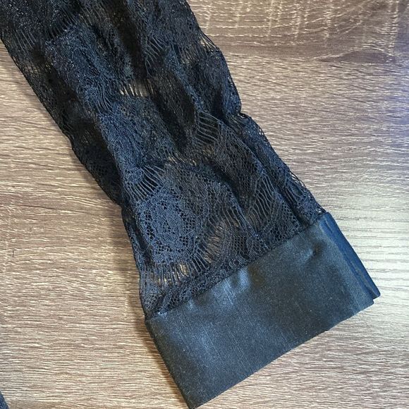 Womens Size 6 Cynthia Steffe Black Longsleeve Lace & Sequence Dress - Picture 9 of 10